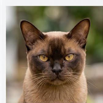 Close-up portrait of a Burmese
