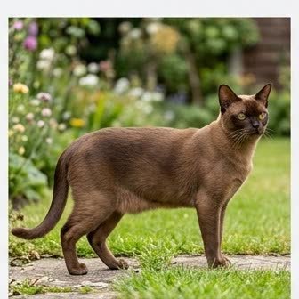 A Burmese standing outdoors