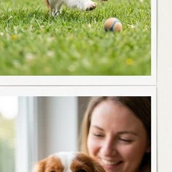 A Cavalier King Charles Spaniel in a characteristic pose