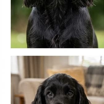 A Cocker Spaniel puppy with a curious expression