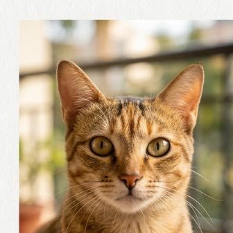 Close-up portrait of an Indian Desi Cat